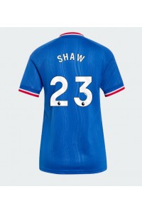 Manchester United Luke Shaw #23 Fotballdrakt Borte Klær Dame 2026-27 Korte ermer